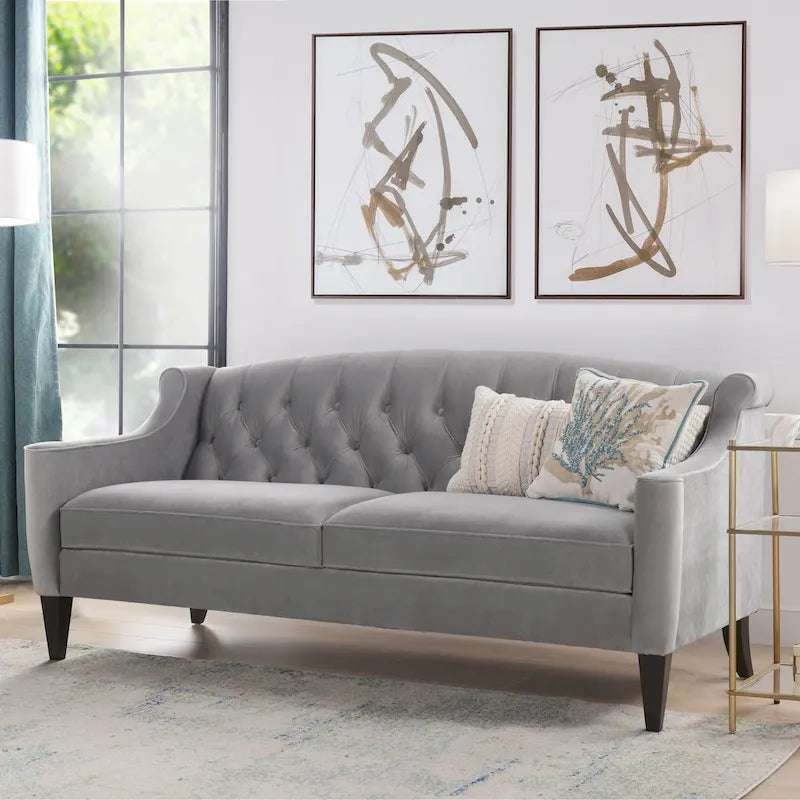 Upholstered Tufted Sofa