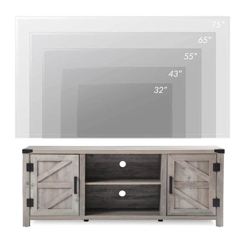 Barndoor TV Stand Entertainment Center for TVs up to 70-inch