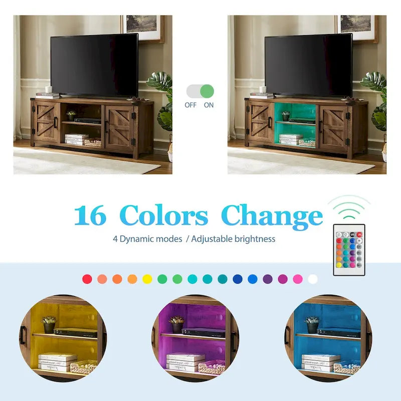 Barndoor TV Stand Entertainment Center for TVs up to 70-inch