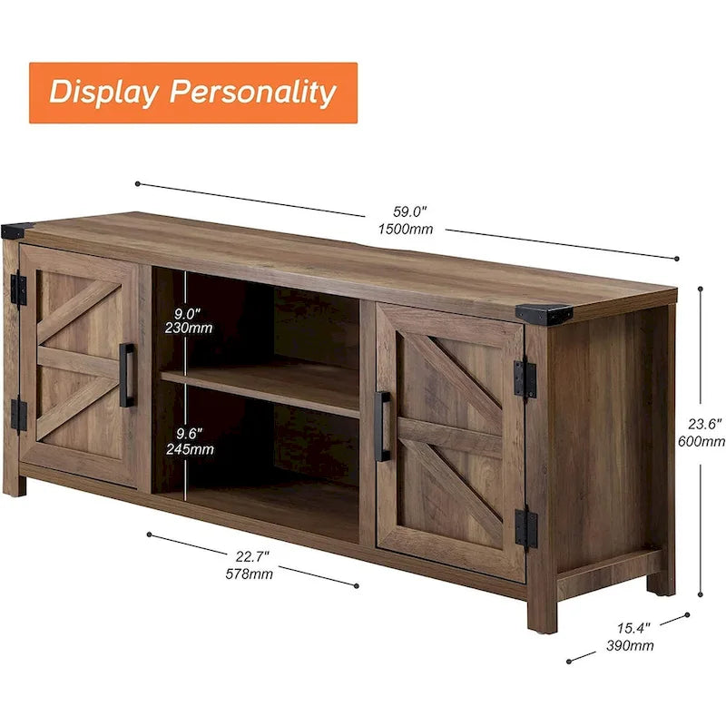 Barndoor TV Stand Entertainment Center for TVs up to 70-inch