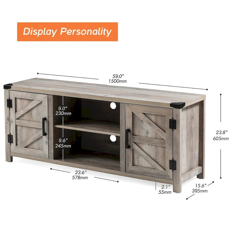 Barndoor TV Stand Entertainment Center for TVs up to 70-inch