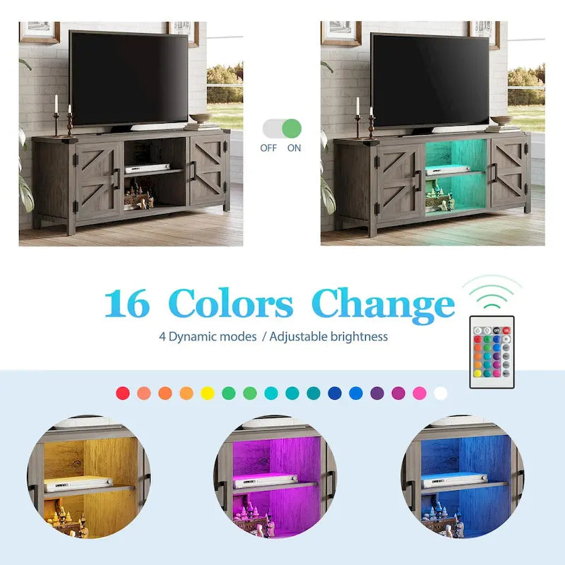 Barndoor TV Stand Entertainment Center for TVs up to 70-inch
