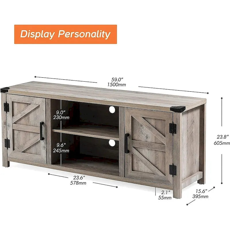 Barndoor TV Stand Entertainment Center for TVs up to 70-inch