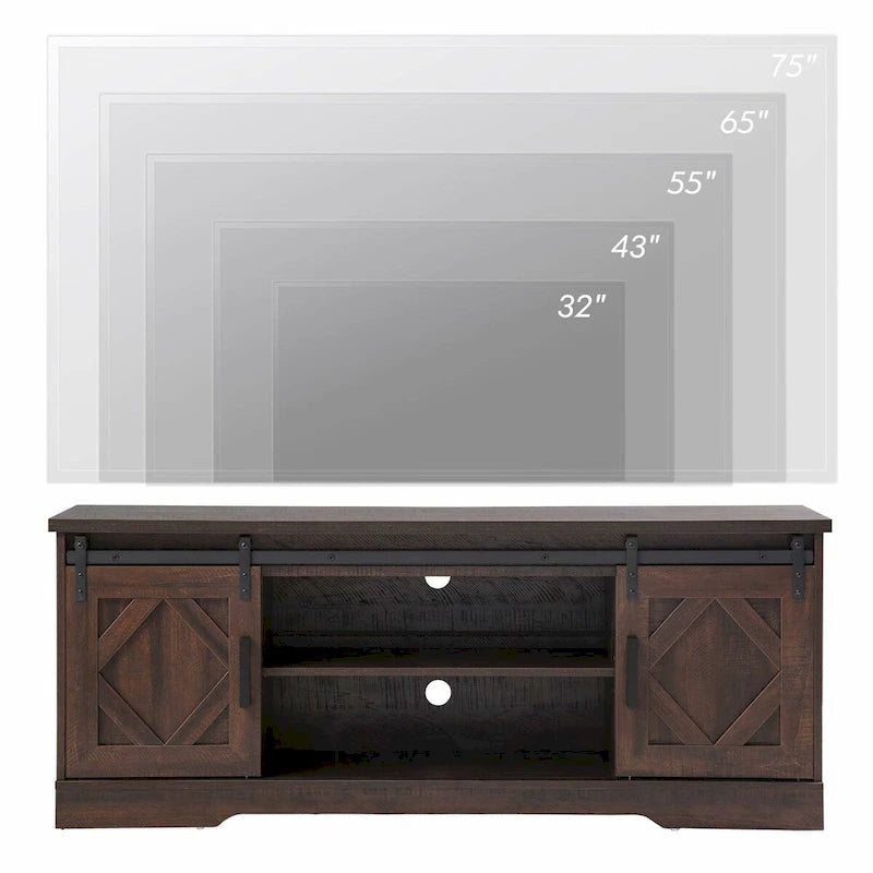 Barndoor TV Stand Entertainment Center for TVs up to 70-inch