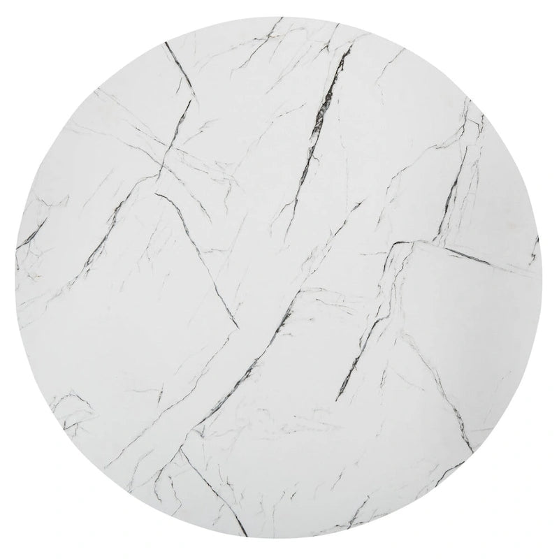 Marble Coffee Table - 35 W x 35 D x 19 H - 35Wx35Dx19H