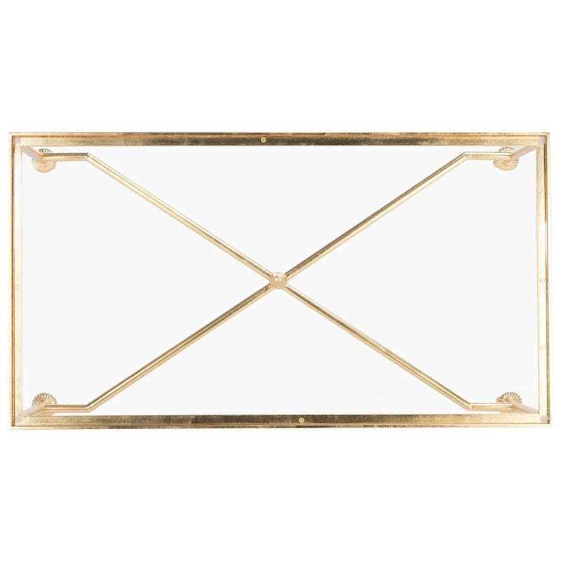 Gold Leaf Coffee Table - 44 W x 24 L x 20.5 H - 44Wx24Dx21H