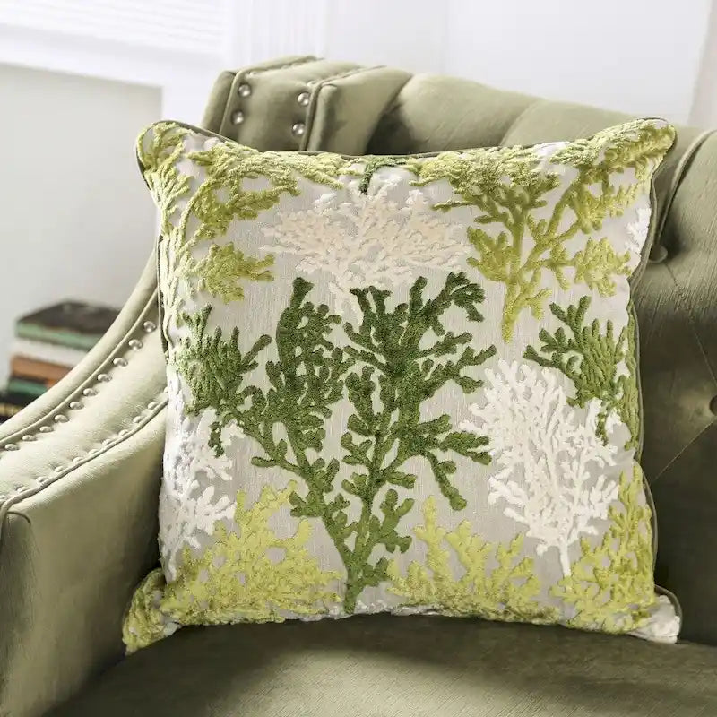 Transitional Green Solid Wood Padded Loveseat by