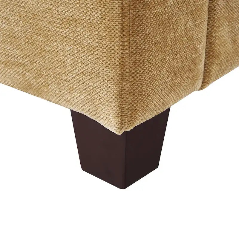 81 Modern Corduroy 3 Seater Sofa, Polyester Rectangle Upholstered Sofa with Wood Base for Living Room