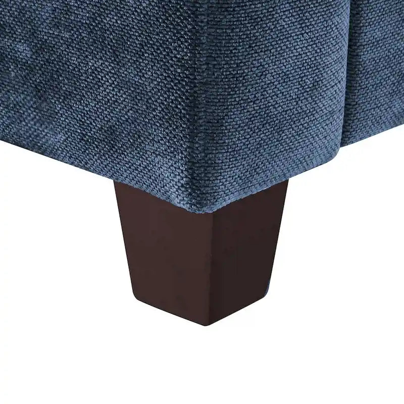 81 Modern Corduroy 3 Seater Sofa, Polyester Rectangle Upholstered Sofa with Wood Base for Living Room