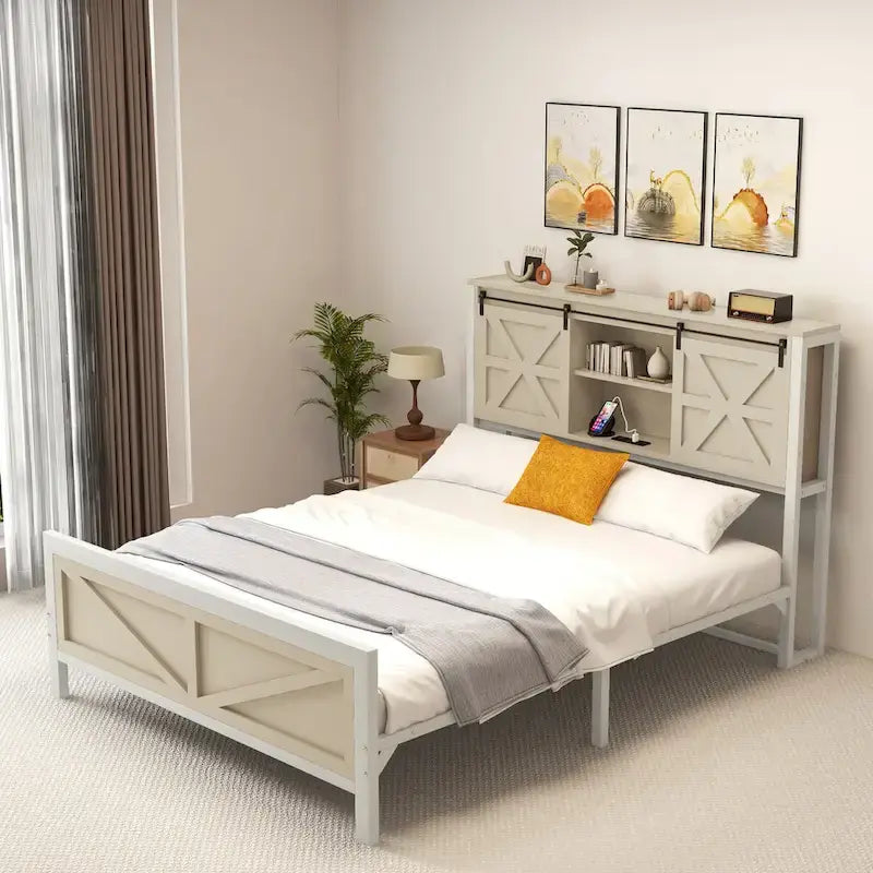 Oak Queen/King Size Bed Frame