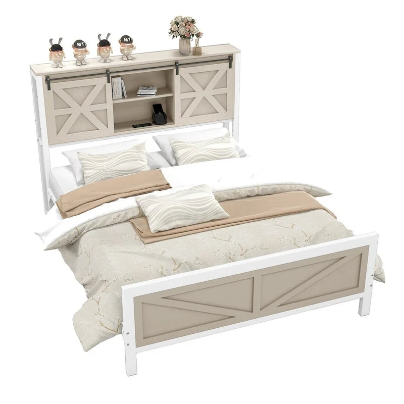 Oak Queen/King Size Bed Frame