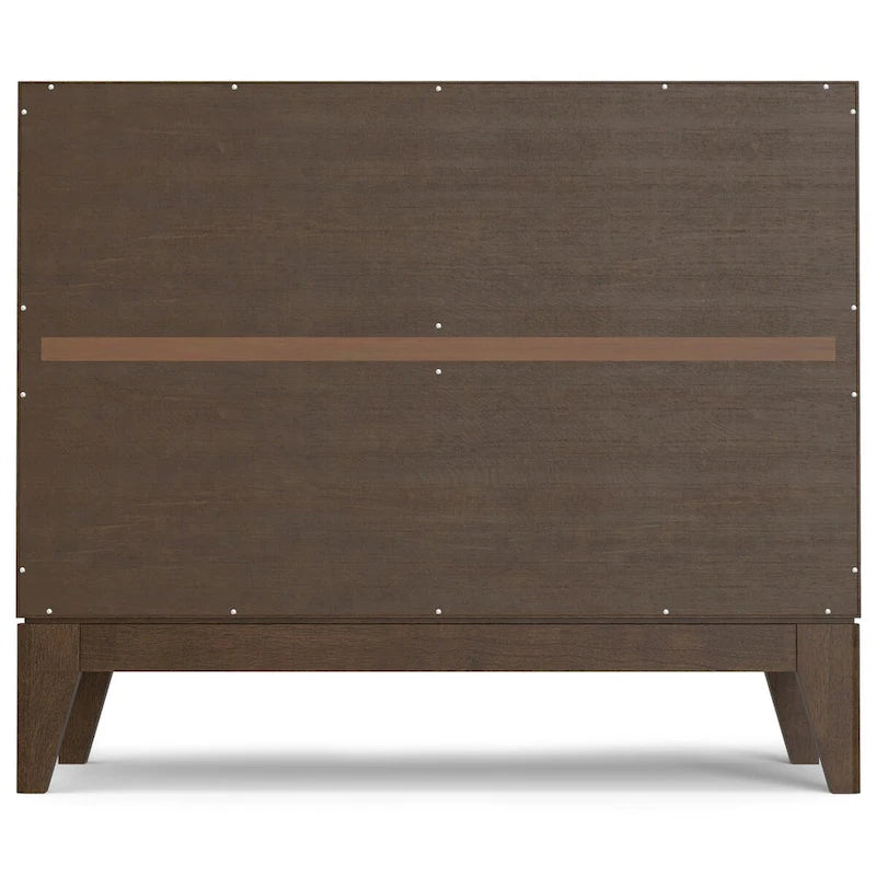 SOLID HARDWOOD 38 Wide Rectangle Modern 2 Door Sideboard Buffet/Storage Cabinet in Walnut Brown